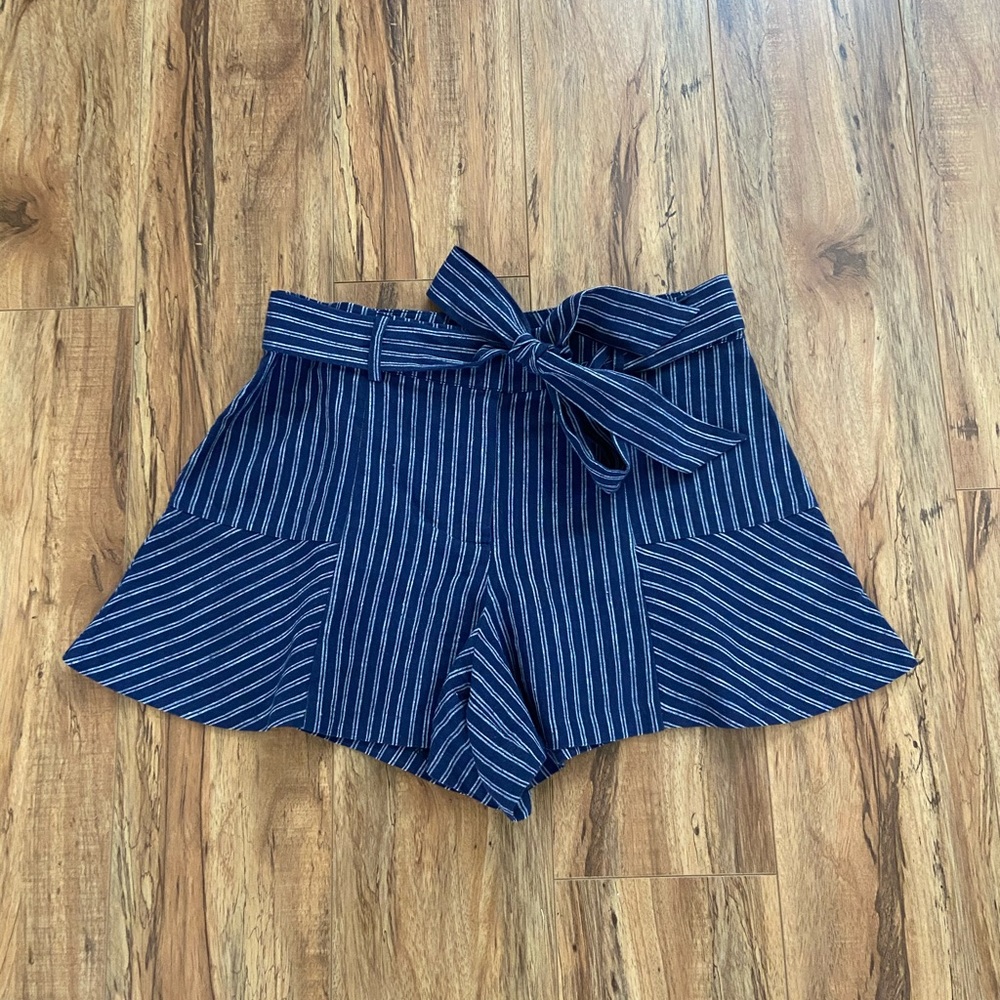 Parker Shorts Striped Navy Blue Sz 0